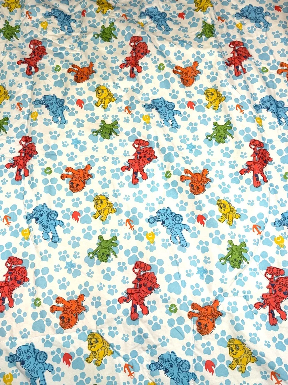 PAW PATROL Toddler Comforter Reversible Ruff Ruff Rescue Nickelodeon 2019 Chase